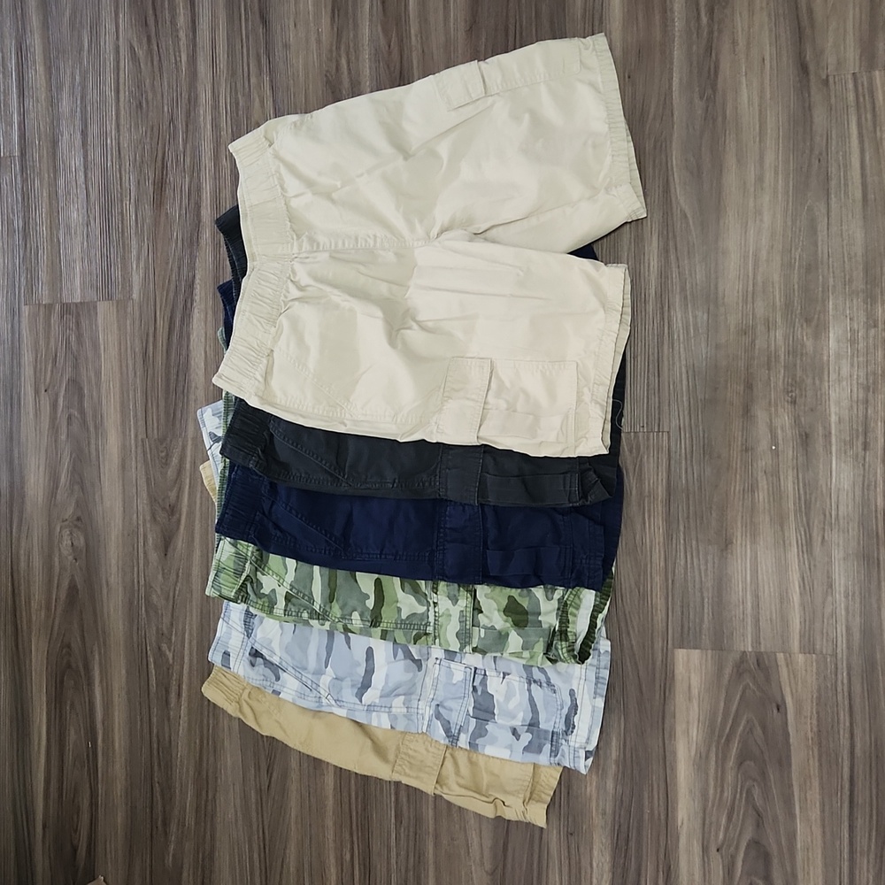 6 pairs boys cargo shorts